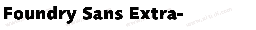 Foundry Sans Extra字体转换